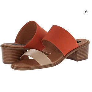 Steven by Steven Madden Poke Block Heel Sandal in Coral